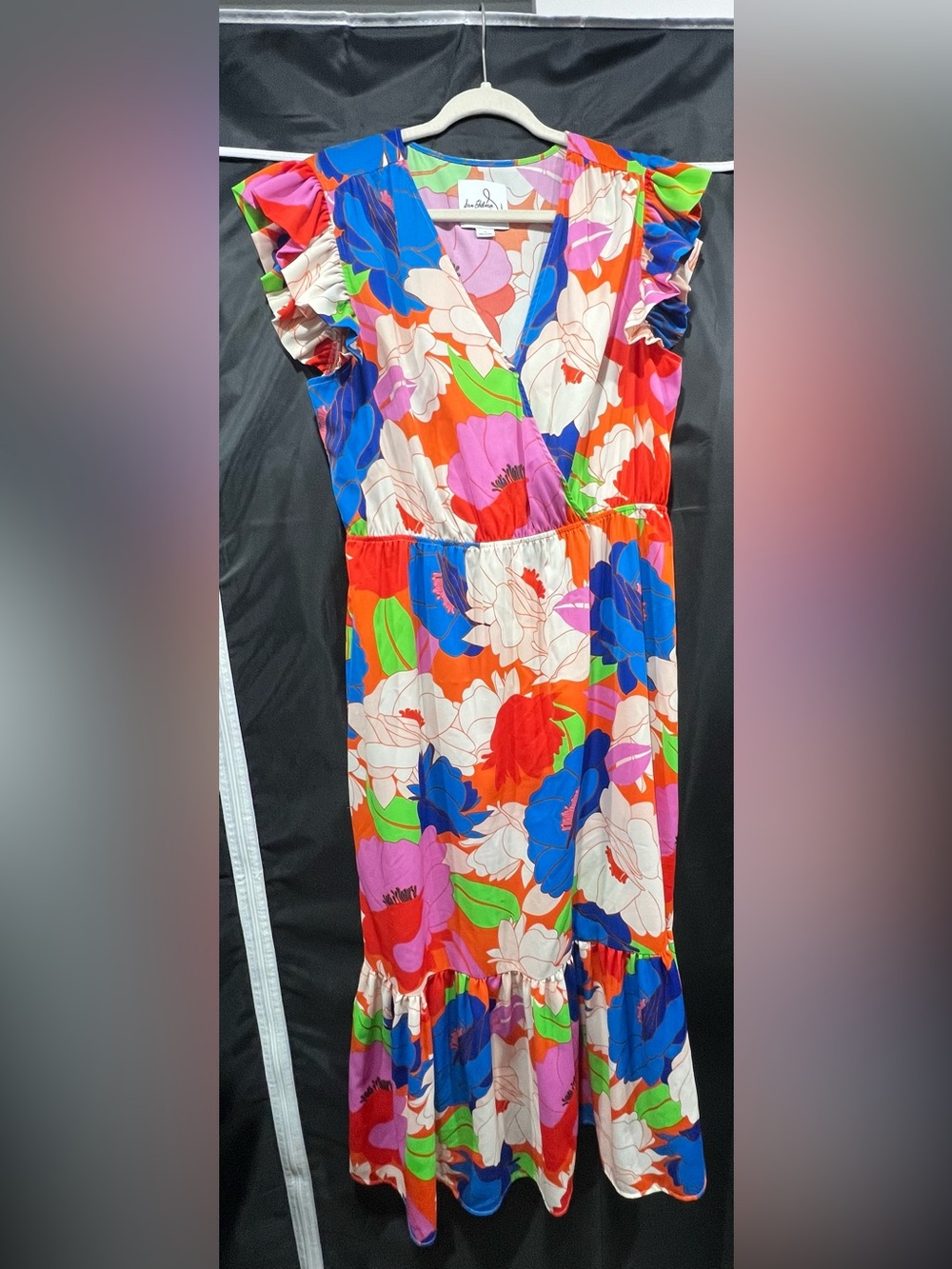 Sam Edelman Multicolor Floral Wrap Midi Dress